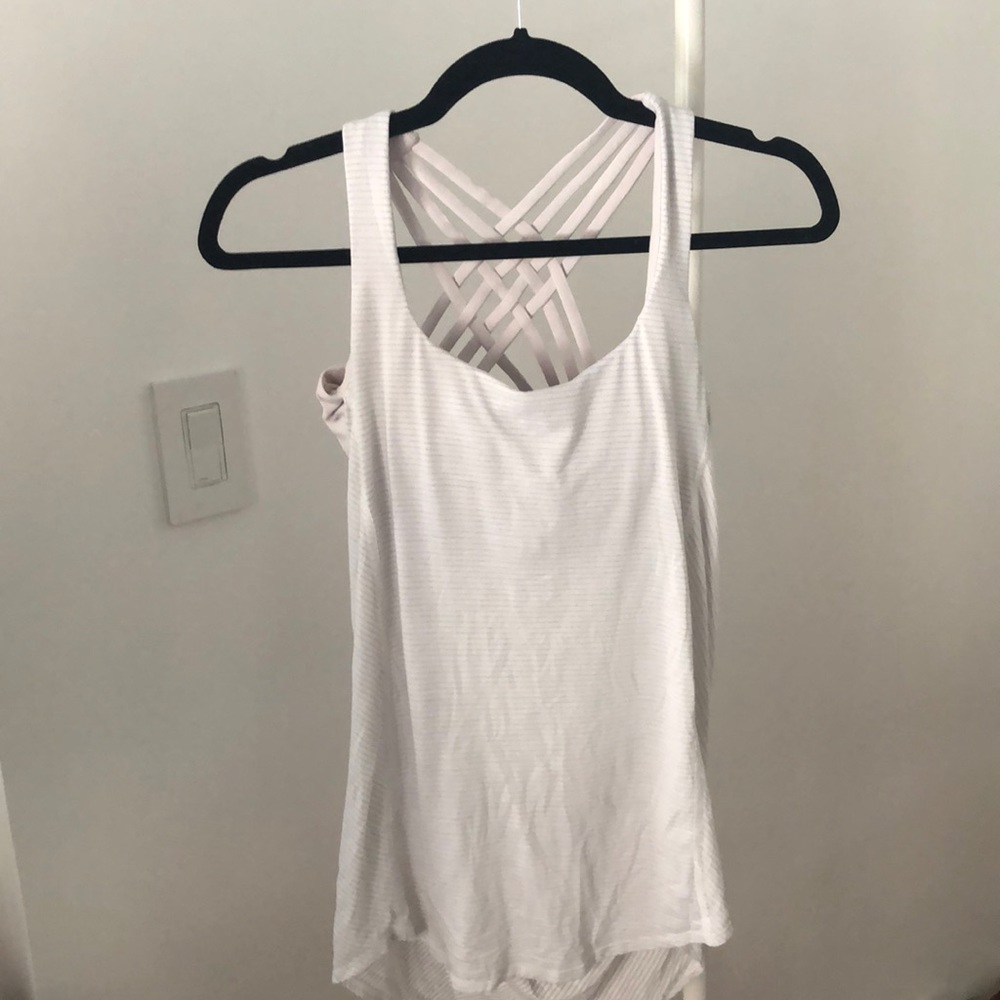 Lululemon pale pink wild tank